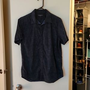 Calvin Klein Jeans short sleeve button down shirt M